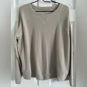 Marc New York Cream Crewneck Sweater Soft Relaxed Fit Size Large